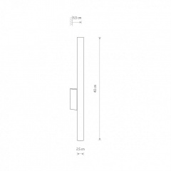 Настенный светильник Nowodvorski 8047 LASER WALL BLACK Новояворівськ