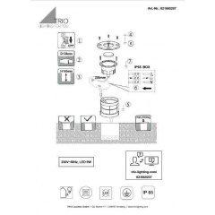 Тротуарний світильник TRIO BELAJA 821660207 Київ