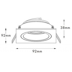 Точечный светильник Zuma Line CHUCK DL SQUARE (Zu92703) Бровары
