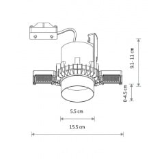 Точечный светильник Nowodvorski Mono Мідь (Now10807) Славута
