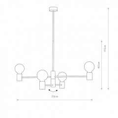 Люстра Nowodvorski 7931 RADIUS IV Хуст
