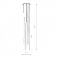 Люстра Nowodvorski 7668 LASER SOLID BRASS VII 100 Бровари