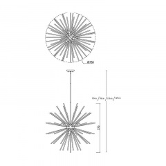 Люстра Zuma Line URCHIN P0491-09C-F7DY Полтава