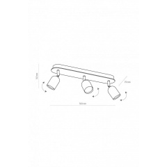 Спот TOP WOOD 3 BK TK-Lighting 3292 Винница