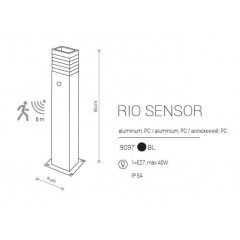 Вуличний ліхтар Nowodvorski RIO SENSOR 9097 Херсон