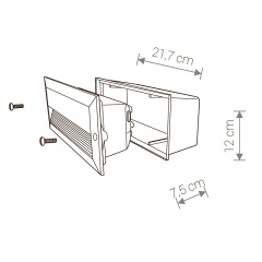 Уличный светильник Nowodvorski 3412 BASALT Королево