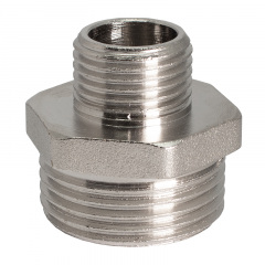 Ниппель редукционный REMI 1/2"х1" НН латунь Київ