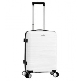 Чемодан дорожный большой L Madisson Snowball 33703 101л полипропилен Белый