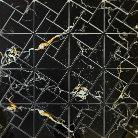 Самоклеящаяся PET мозаика Sticker Wall 300х300х4 мм Черный (D) SW-00002446