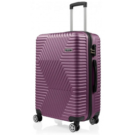 Пластиковый чемодан на колесах GD Polo 115L Лиловый