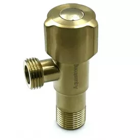 Кран угловой Aquastrong 1/2"х3/4" НН сантехнический, нержавеющая сталь (D519)