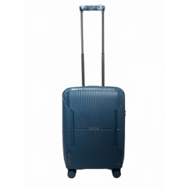 Чемодан дорожный Малый (S) под Ручную кладь Полипропилен Airtex 245 40л 55x39,5x20см Синий