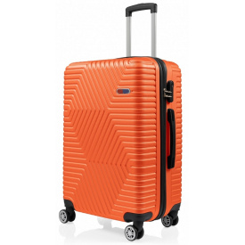 Валіза Середня М ABS пластик на колесах GD Polo 60k001 70 L Помаранчева