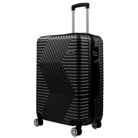 Чемодан Большой L ABS пластик на колесах GD Polo 60k001 115L Черный