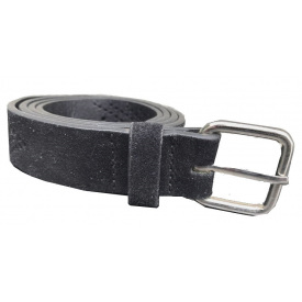 Жіночий ремінь з перфорацією з еко-замші C&A 2094709 Чорний