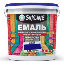 Эмаль для пола и других поверхностей акриловая SkyLine Синий RAL 5005 5 л
