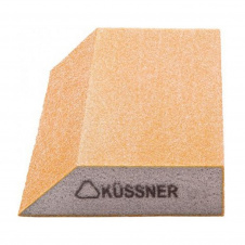 Шлифовальный брусок трапеция губка Kussner Soft P240 эластичный 125x90x25
