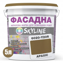 Краска Акрил-латексная Фасадная Skyline 6020-Y20R (C) Арахис 5л Хуст
