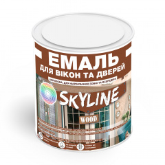 Эмаль акриловая для окон и дверей водорастворимая SkyLine Wood 750 мл Белый Винница