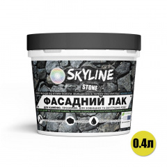 Фасадный лак акриловый для камня мокрый эффект Stone SkyLine Глянцевый 0.4 л Харьков