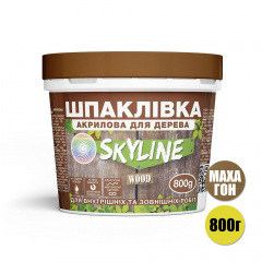 Шпаклевка для дерева готовая к применению акриловая SkyLine Wood Махагон 800 г Чернівці