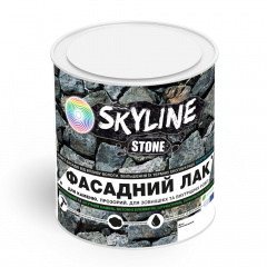 Фасадный лак акриловый для камня мокрый эффект Stone SkyLine Глянцевый 0.75 л Кропивницький