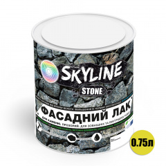 Фасадный лак акриловый для камня мокрый эффект Stone SkyLine Глянцевый 0.75 л Кропивницький