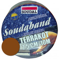 Стрічка бітумна герметизуюча SOUDABAND Теракот 7.5см/10м Черкаси