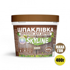 Шпаклевка для дерева готовая к применению акриловая SkyLine Wood Махагон 400 г Обухів