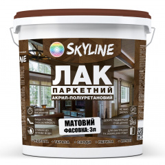 Лак для Підлоги Skyline Паркетний Акрил-поліуретановий Матовий 3 л Чернігів