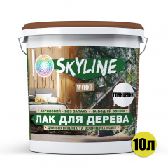 Лак для дерева акриловий Skyline Wood Прозорий Глянцевий 10л Черкаси