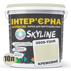 Фарба Інтер'єрна Латексна Skyline 0505-Y30R Кремовий 10л Житомир