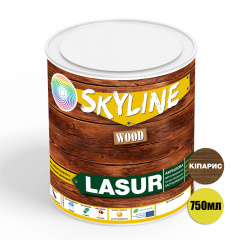 Лазурь декоративно-защитная для обработки дерева SkyLine LASUR Wood Кипарис 750 мл Житомир