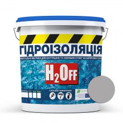 Гидроизоляция универсальная акриловая краска мастика Skyline H2Off Серая 3600 г Харків