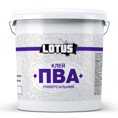 Клей ПВА универсальный Lotus 3 кг Белый Запоріжжя