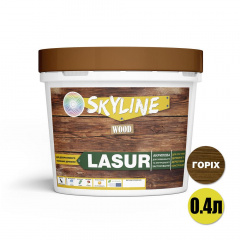 Лазурь декоративно-защитная для обработки дерева SkyLine LASUR Wood Орех 400 мл Одесса