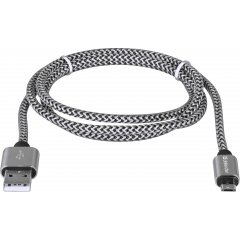 Кабель Defender USB08-03T PRO USB2.0, AM-MicroBM White, 1m (87803) (6499805) Львів