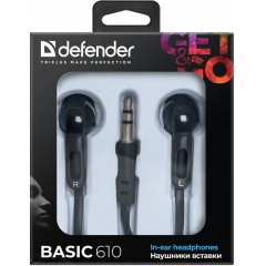 Навушники Defender Basic-610 Black (63610) (6232798) Первомайськ