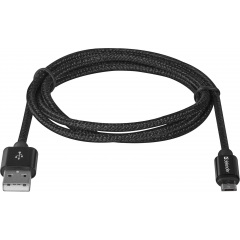 Кабель Defender USB08-03T PRO USB2.0, AM-MicroBM Black, 1m (87802) (6499806) Львів