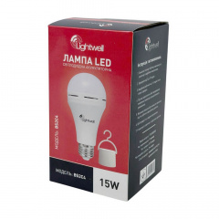 Лампа з вбудованим акумулятором LED Lightwell BS2C4 15 Вт Е27 Обухів