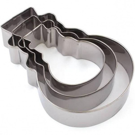 Вирубки для печива металеві Kitchen Сніговик 3 шт ММ-159/0062