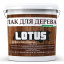 Лак акриловый для дерева Блестящий глянец Lotus прозрачный 5л Сумы