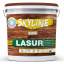Лазурь декоративно-защитная для обработки дерева SkyLine LASUR Wood Каштан 10л Полтава