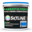 Краска резиновая суперэластичная сверхстойкая SkyLine РабберФлекс Ярко-голубой RAL 5015 3600 г Обухів