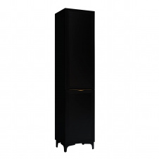 Пенал в ванную Mirater Естель L 1900x400 напольный, с корзиной, черный