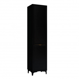 Пенал в ванную Mirater Естель R 1900x400 напольный, с корзиной, черный