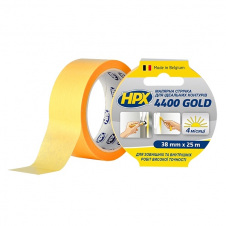 Малярная лента для четких контуров HPX 4400 Gold 38 мм х 25 м оранжевая