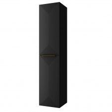 Пенал в ванную Mirater Медокс R 1600x350 подвесной, черный