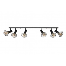 Светильник лофт MSK Electric Diadem потолочный NL 22151-6 BK