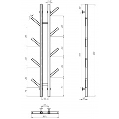 Рушникосушарка водяна Sakura П8 100х1200 Deff Білий (A.SR.120.10.8.W.A) Рівне